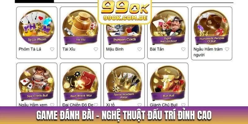 Game đánh bài